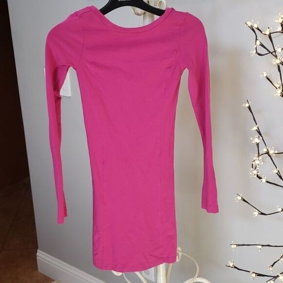 BP XS Long Sleeve Fuchsia Dress - Picture 1 of 5